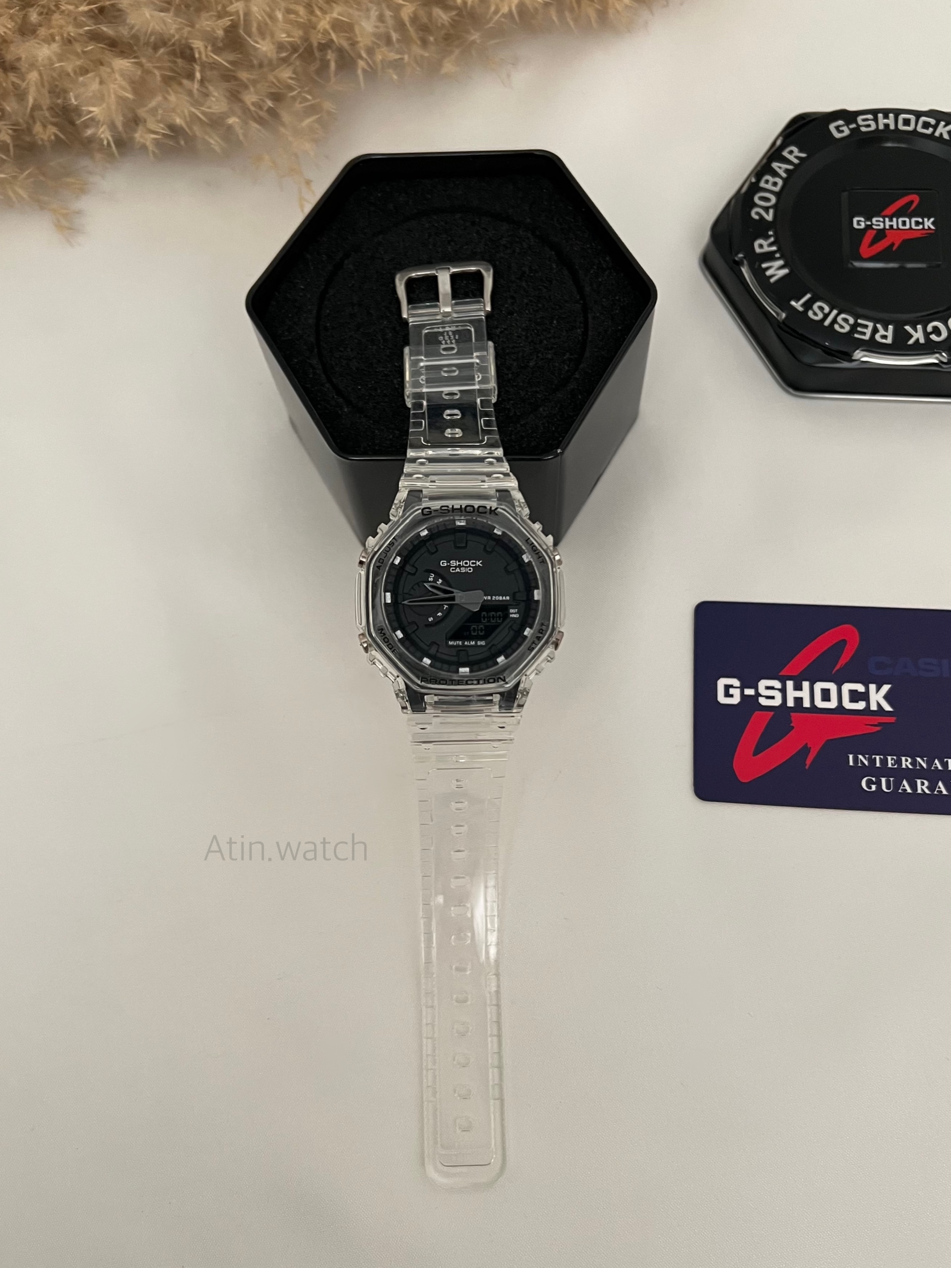ساعت جی شاک مدل GA-2100 / بند شفاف